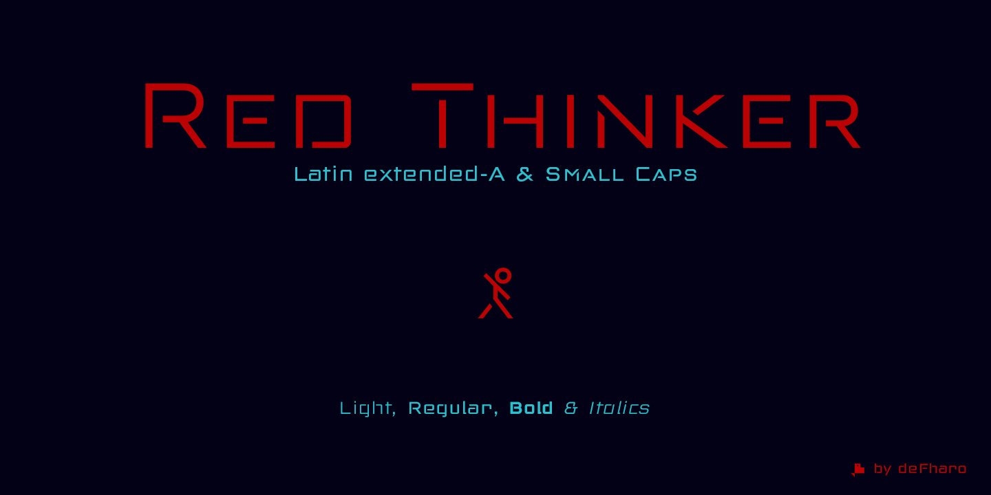Пример шрифта Red Thinker #2